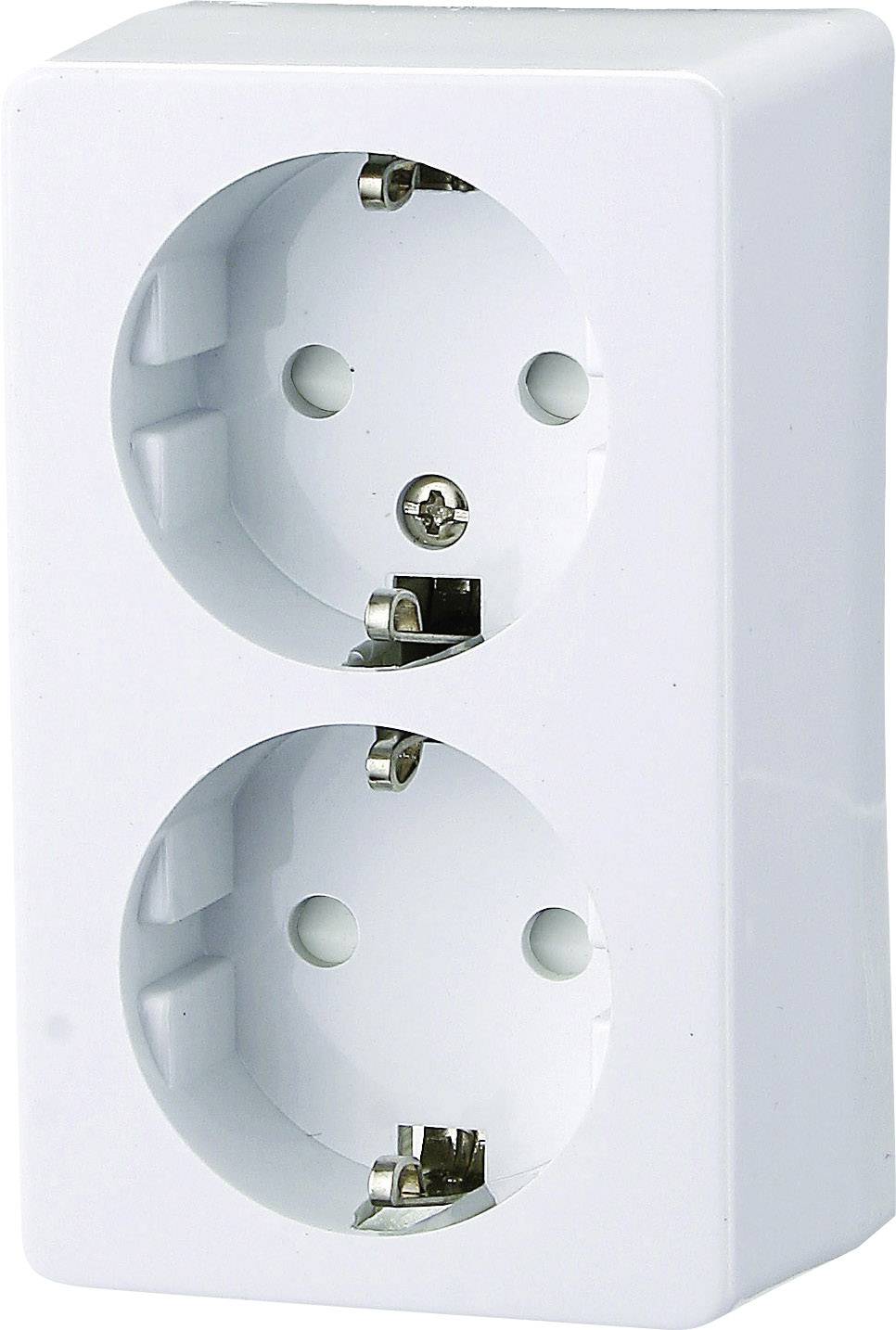 GAO 0305 2x Surface-mount socket Child safety Polar white