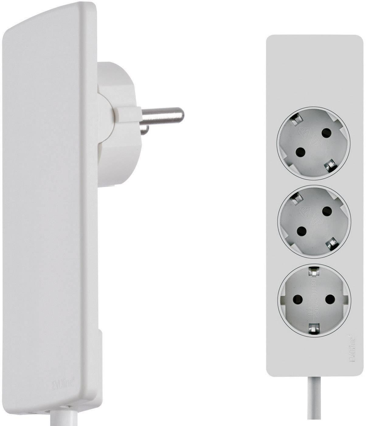 EVOline 151000156300 Power strip 3x White PG connector 1 pc(s)