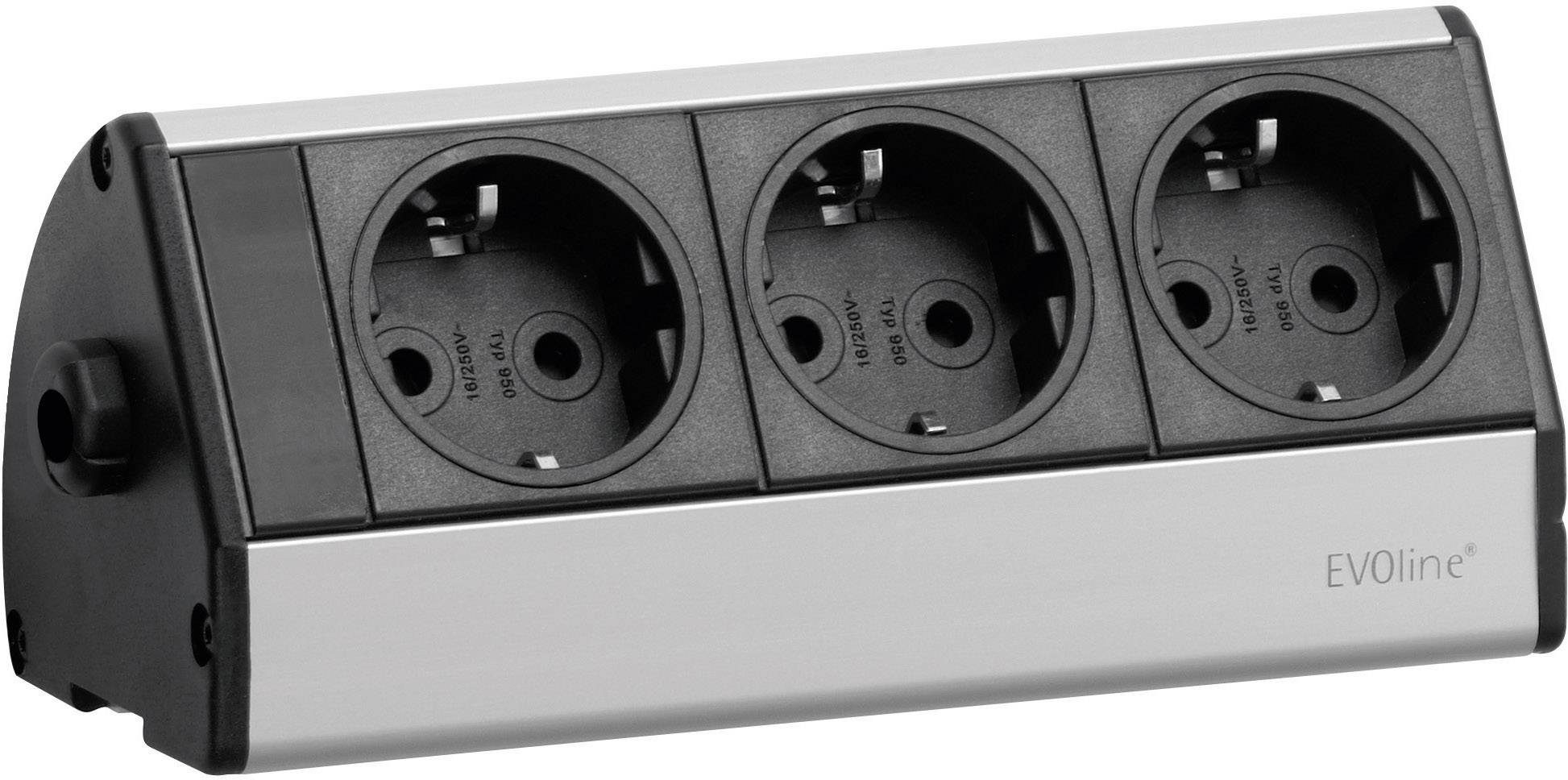 EVOline 93000403 Power strip Black, Silver PG connector 1 pc(s)