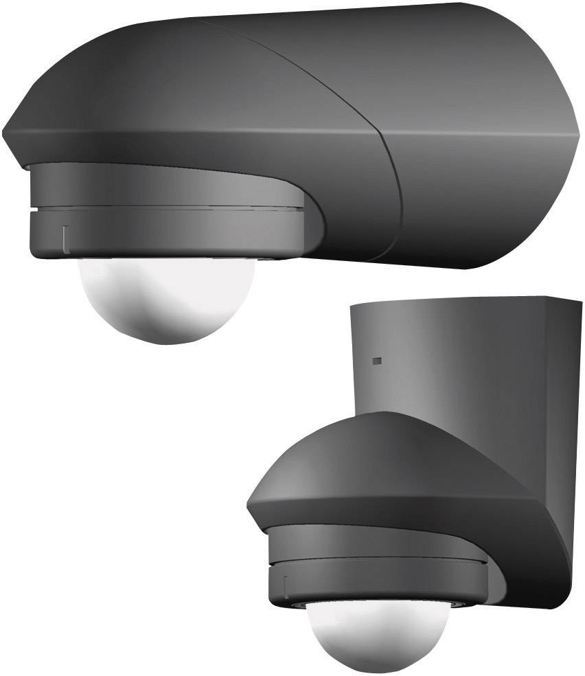 Grothe 94533 Surface-mount PIR motion detector 120 ° Relay Black IP55