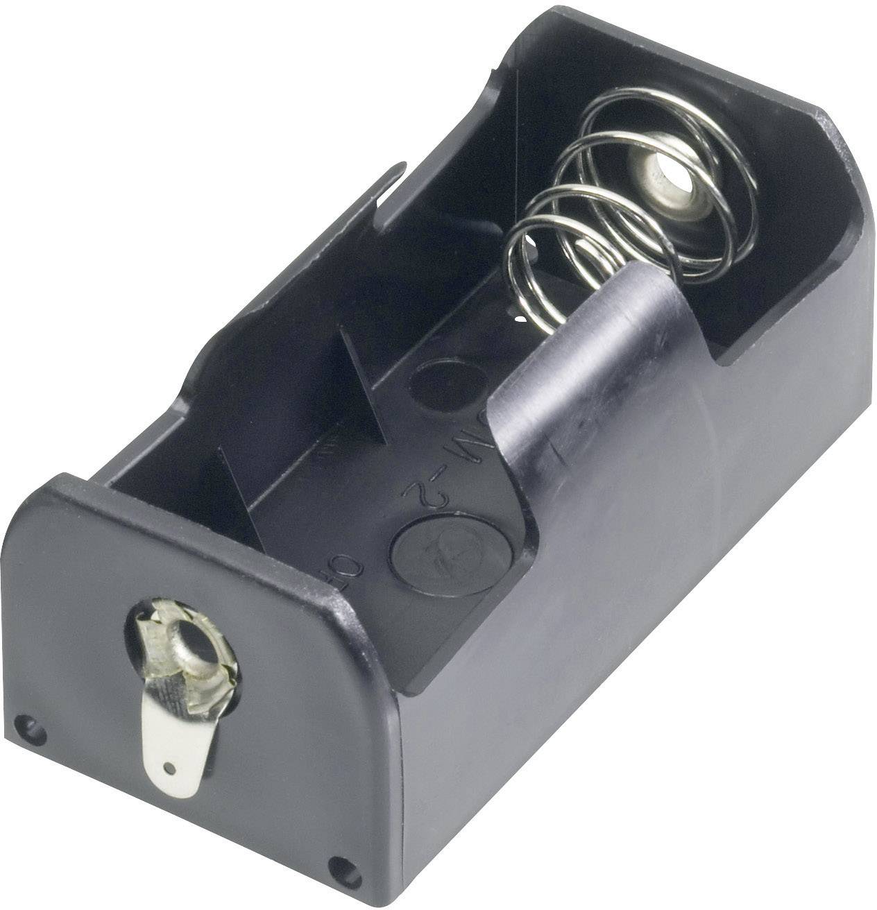 Goobay 12473 Battery tray 1x C Solder lug (L x W x H) 25 x 60.5 x 30 mm