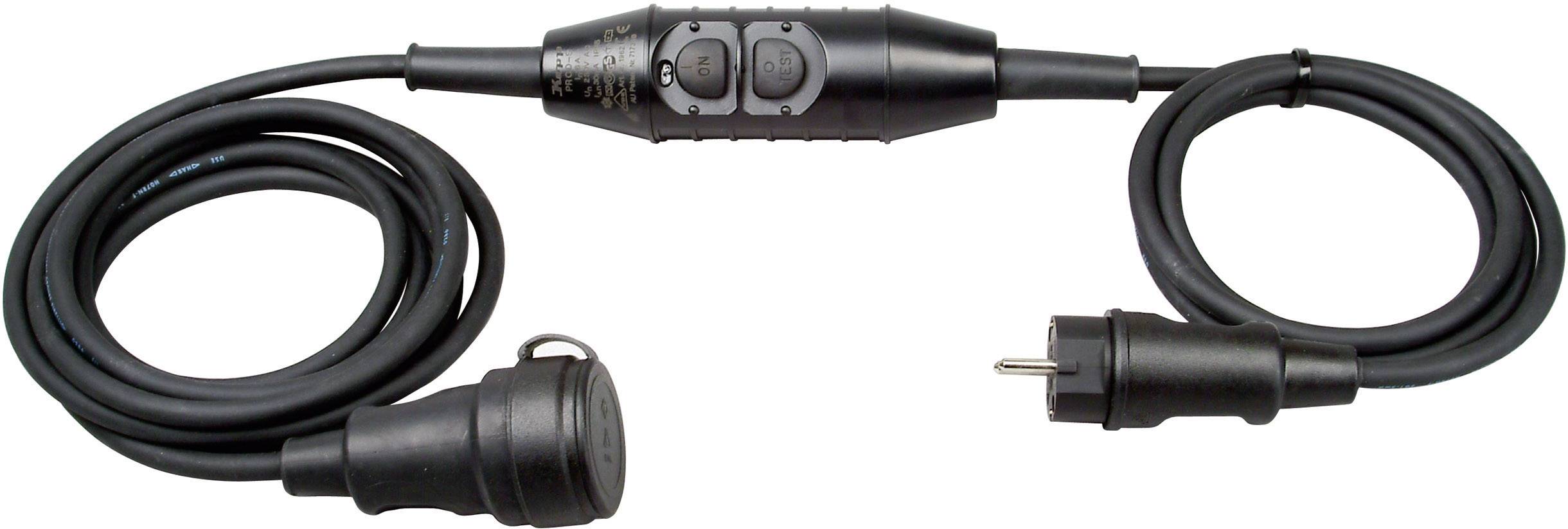 Kopp 1438.0001.5 RCCB cable extension PRCD-S 230 V Black IP44
