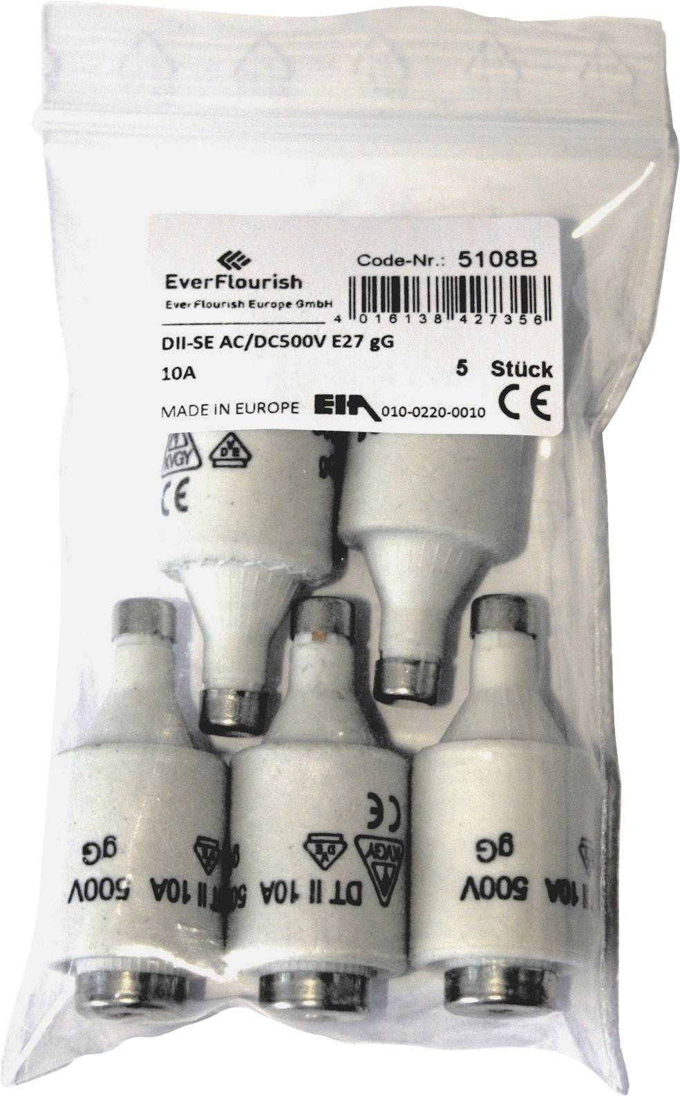 GAO 621751 DIAZED fuse Fuse size = DII 10 A 500 V 5 pc(s)