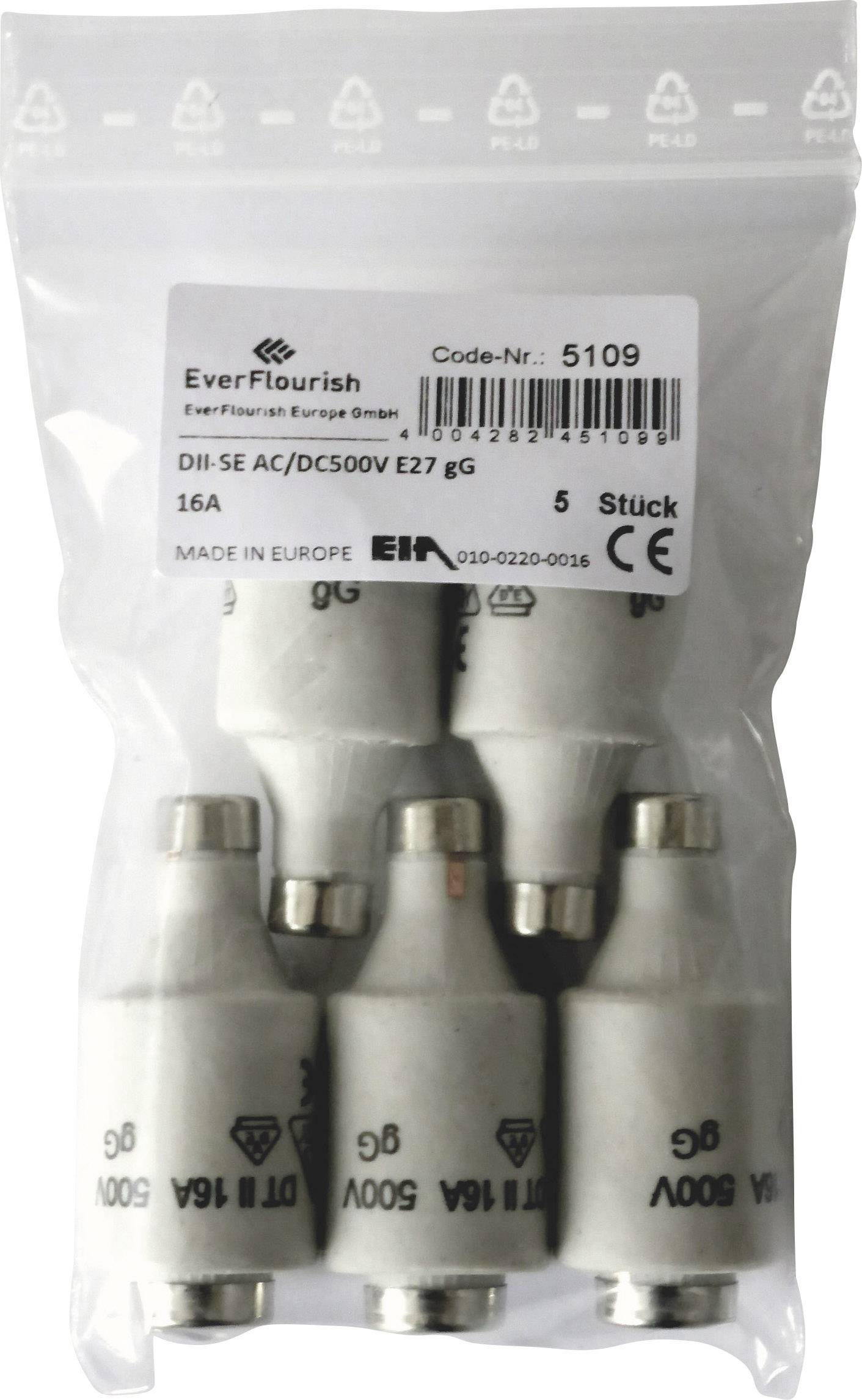 GAO 621752 DIAZED fuse Fuse size = DII 16 A 500 V 5 pc(s)