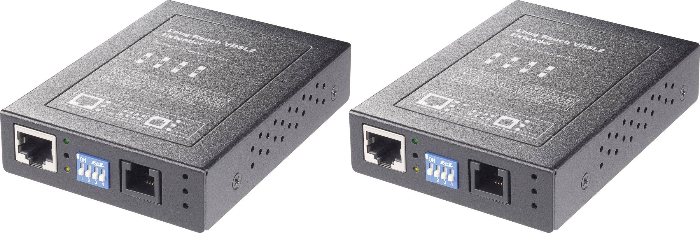 Renkforce RF-3336014 Network extender Two-wire Range (max.): 1000 m 100 Mbps