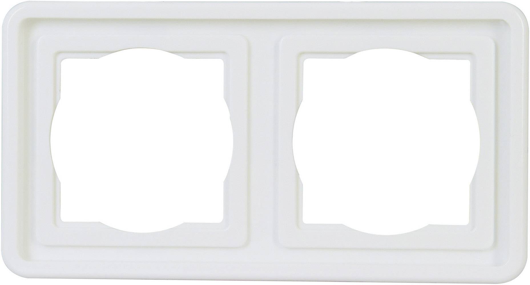 Kopp 302402074 2x Wet room switch product range Frame Arktis White