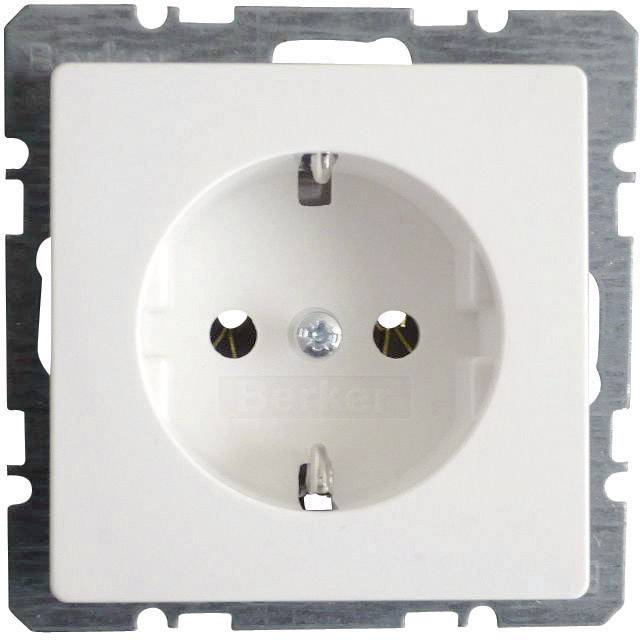 Berker Insert PG socket Q.3, Q.1 Polar white 41436089