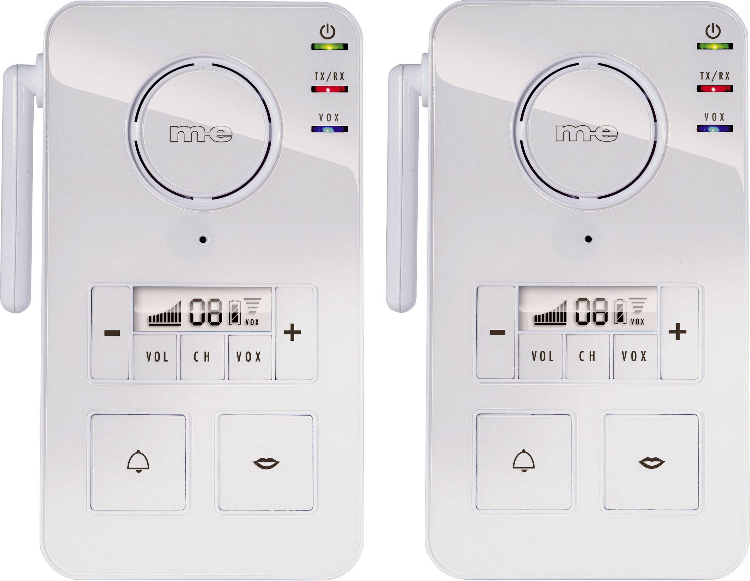 Door phone Radio 446 MHz 2000 m White m-e modern-electronics FS 2.1