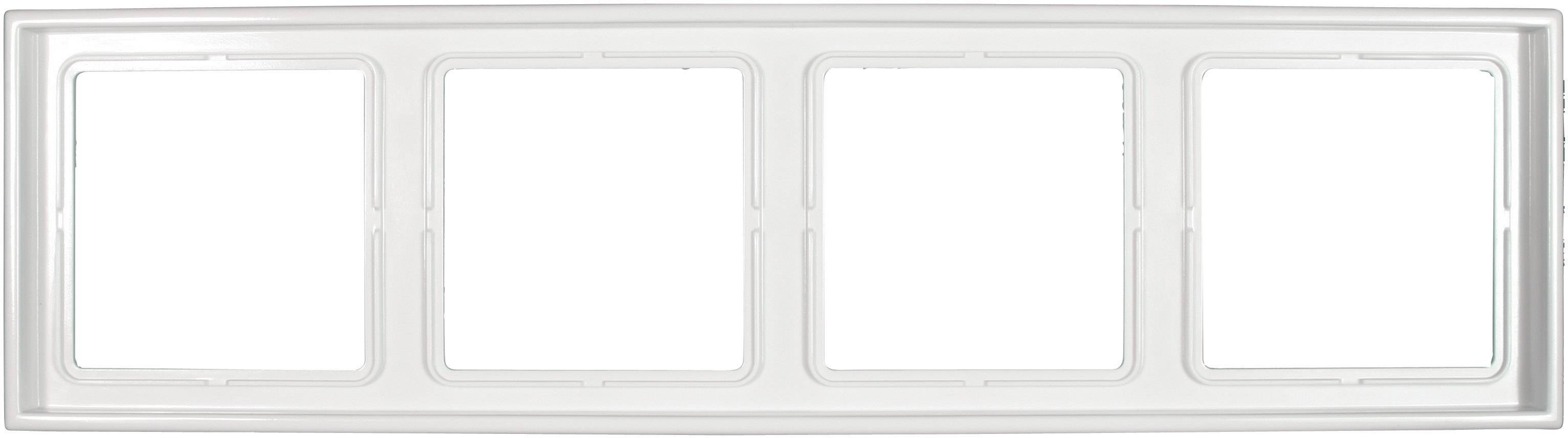 Jung 4x Frame LS 990 Alpine white LS 984 WW