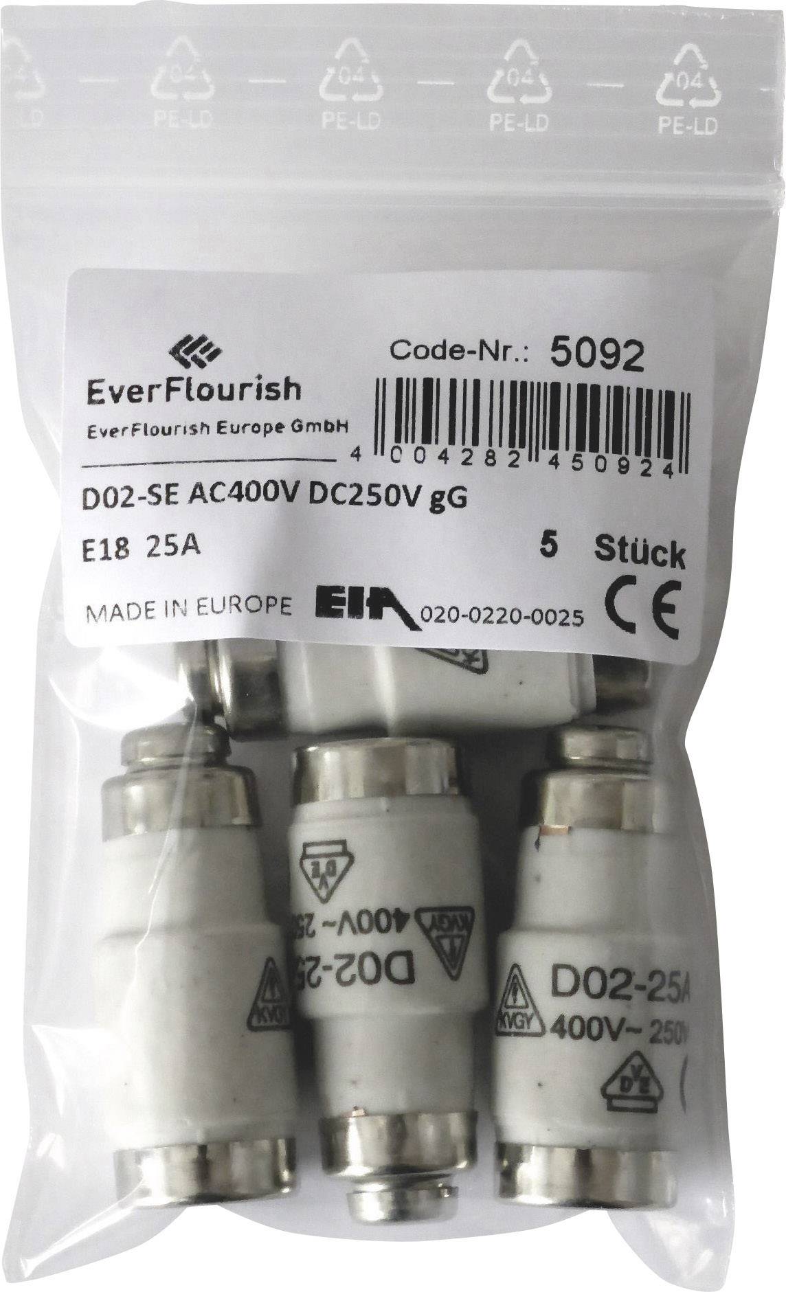 GAO 629278 NEOZED fuse Fuse size = D02 25 A