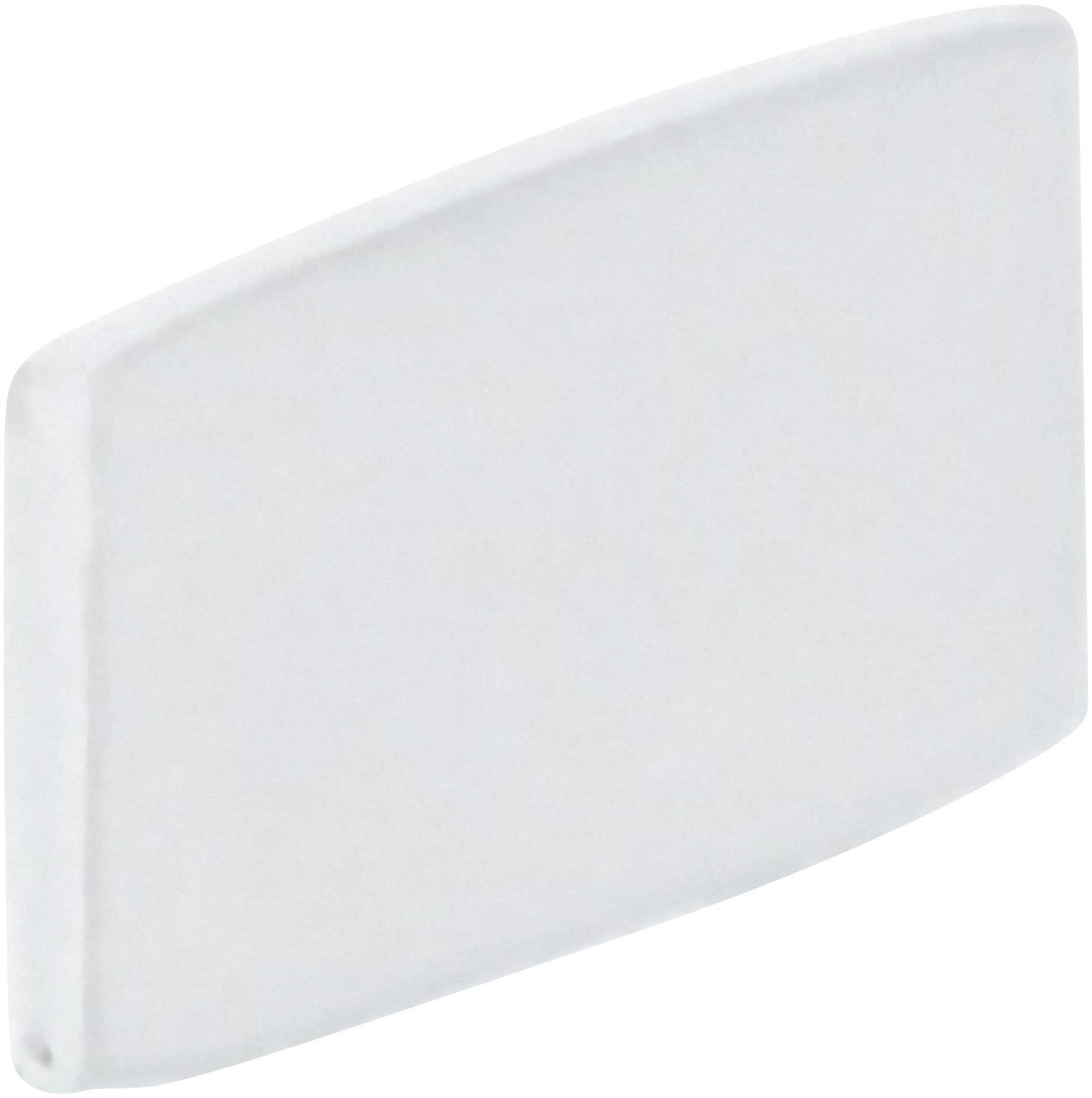 Plain white rectangular tile with no visible patterns or textures.
