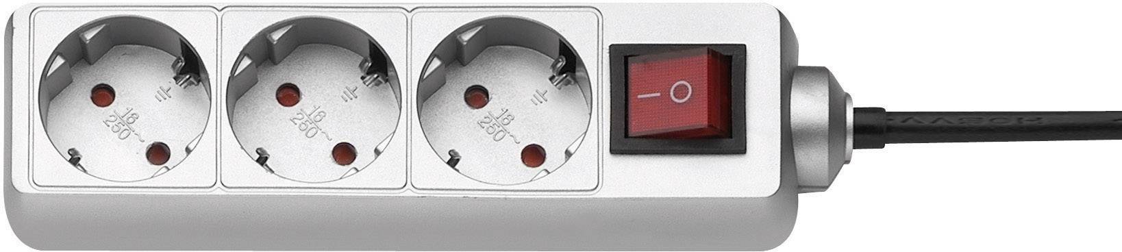 GAO 0351 Power strip (+ switch) 3x Titanium PG connector
