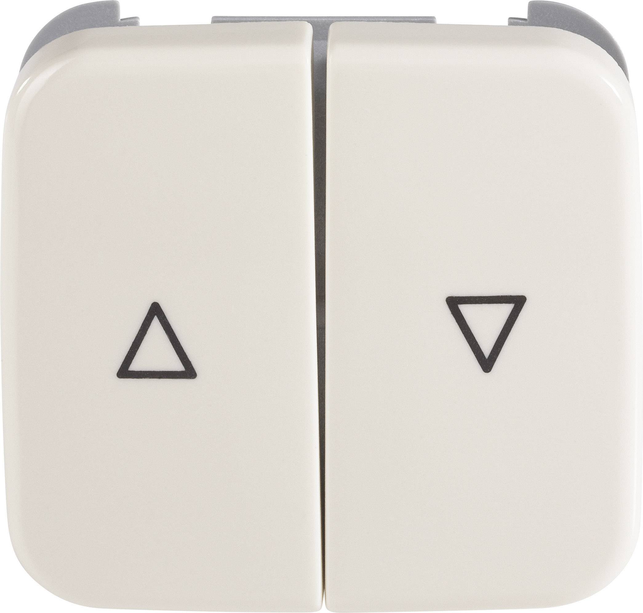 Busch-Jaeger Cover Shutter switch Duro 2000 SI, Duro 2000 SI Linear Creamy white 2504-212