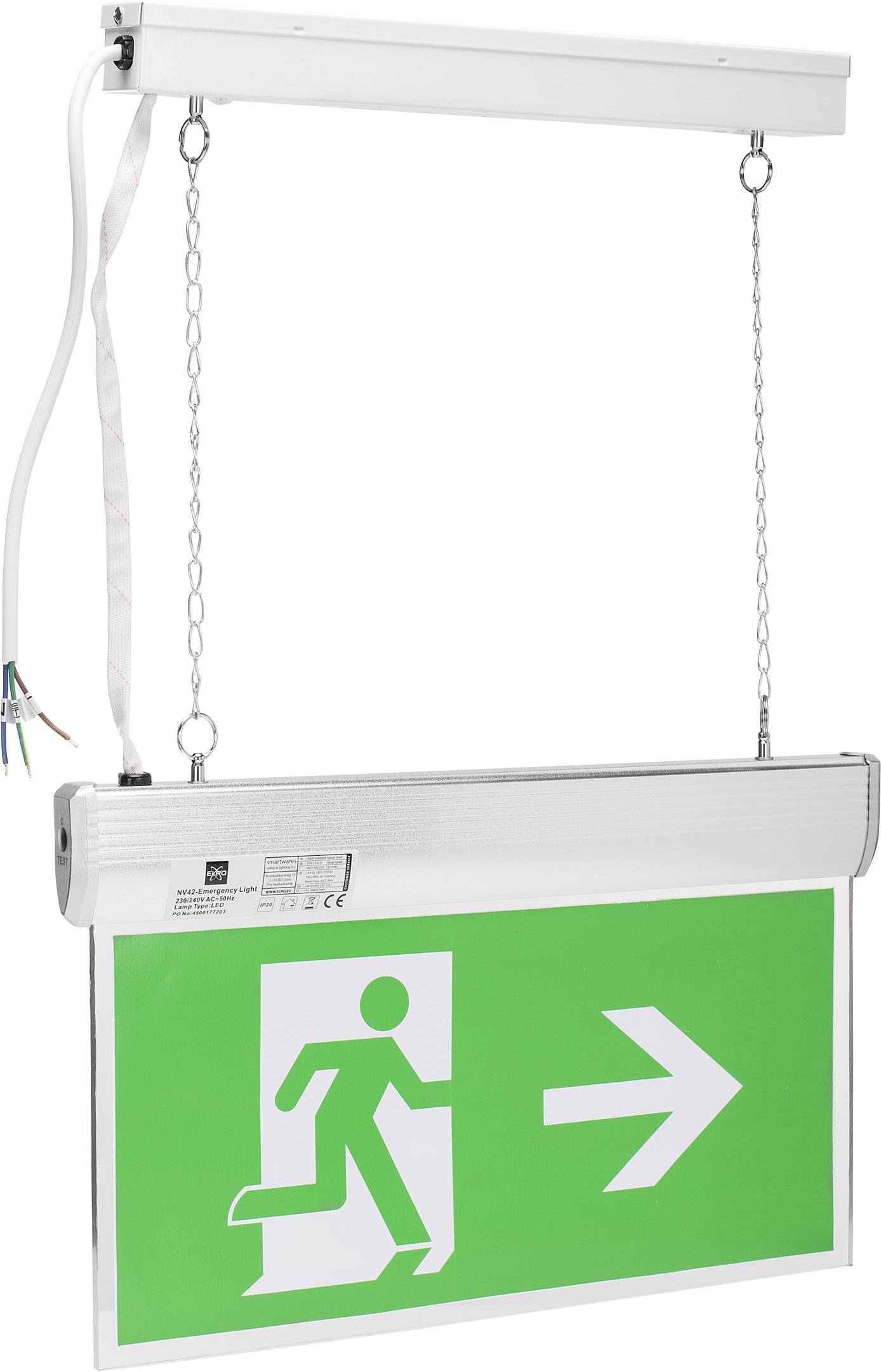 Smartwares 10.040.72 Escape route lighting Ceiling mount