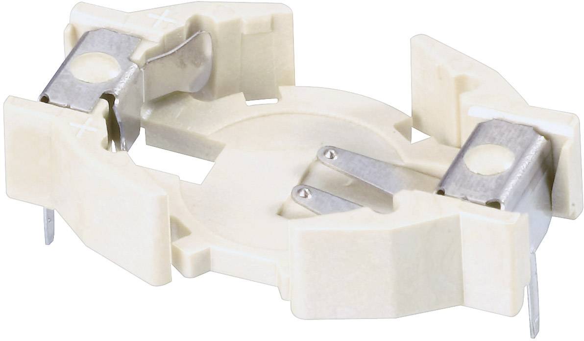 Renata 701105 Button cell holder 1x CR 1225 Horizontal, Through-hole (L x W x H) 20.3 x 12.7 x 8 mm