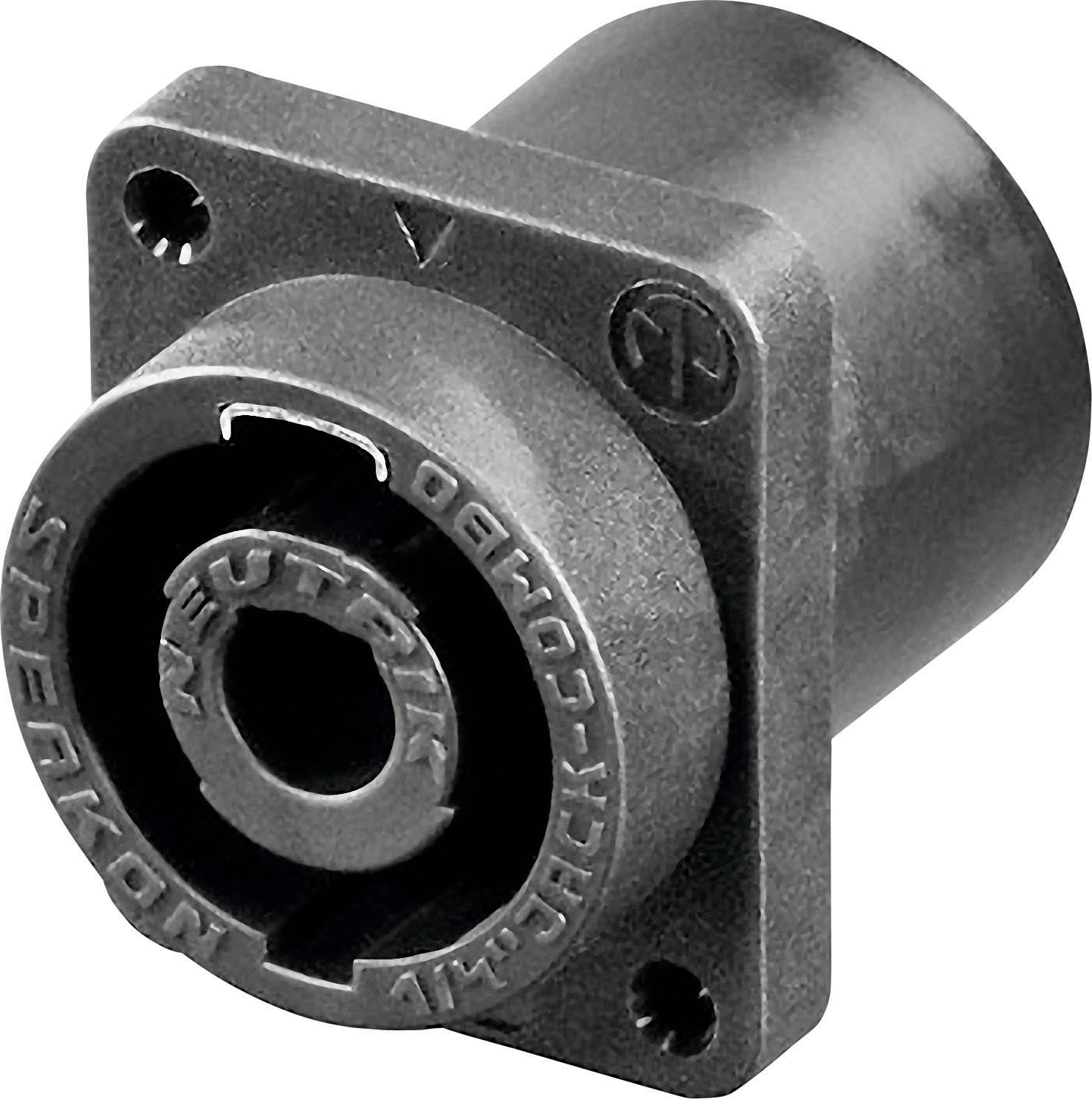 Neutrik NLJ2MD-V Audio jack Sleeve socket, straight pins Number of pins (num): 2 Black 1 pc(s)