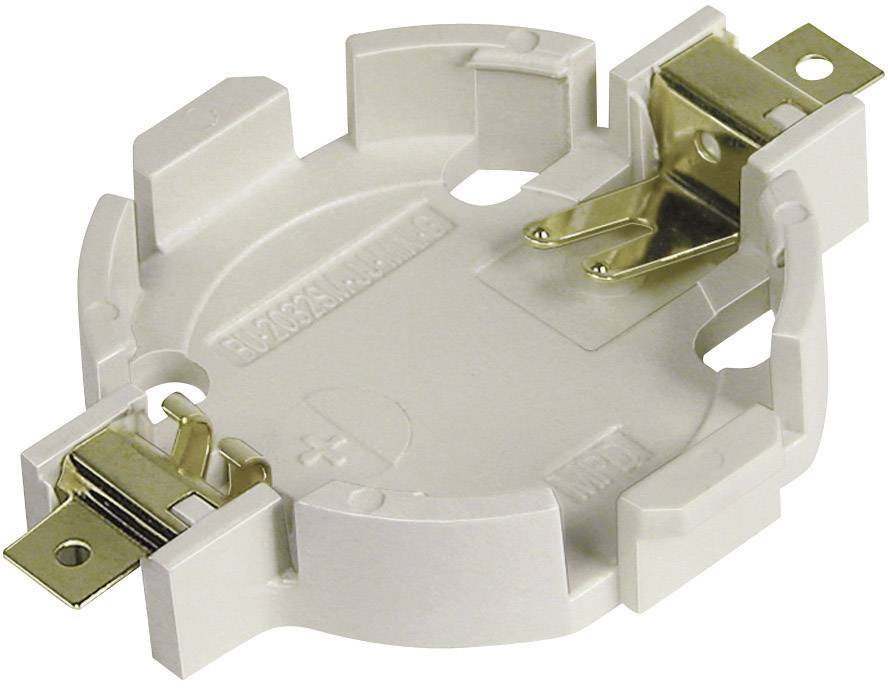 MPD BU2032SM-JJ-MINI-GTR Button cell holder 1x CR 2032 Horizontal, SMD (L x W x H) 33.15 x 23.90 x 5.20 mm