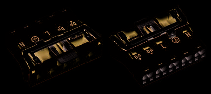WAGO 770-715/007-000 Mains connector WINSTA MIDI Plug, straight Total number of pins: 4 + PE 25 A Black 100 pc(s)