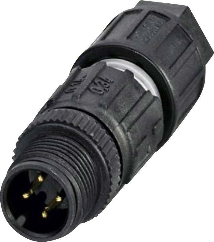 Phoenix Contact 1641714 Sensor/actuator connector M12 Plug, straight No. of pins (RJ): 4 1 pc(s)