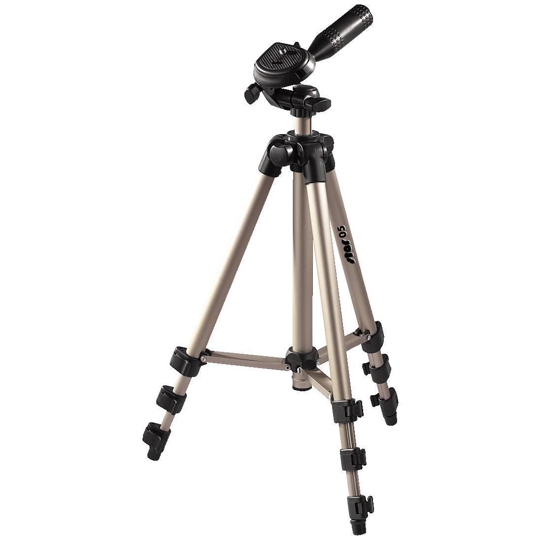 Hama "Star 5" Tripod 1/4" Working height=36.5 - 106.5 cm Champagne incl. bag, 360 degree tilting
