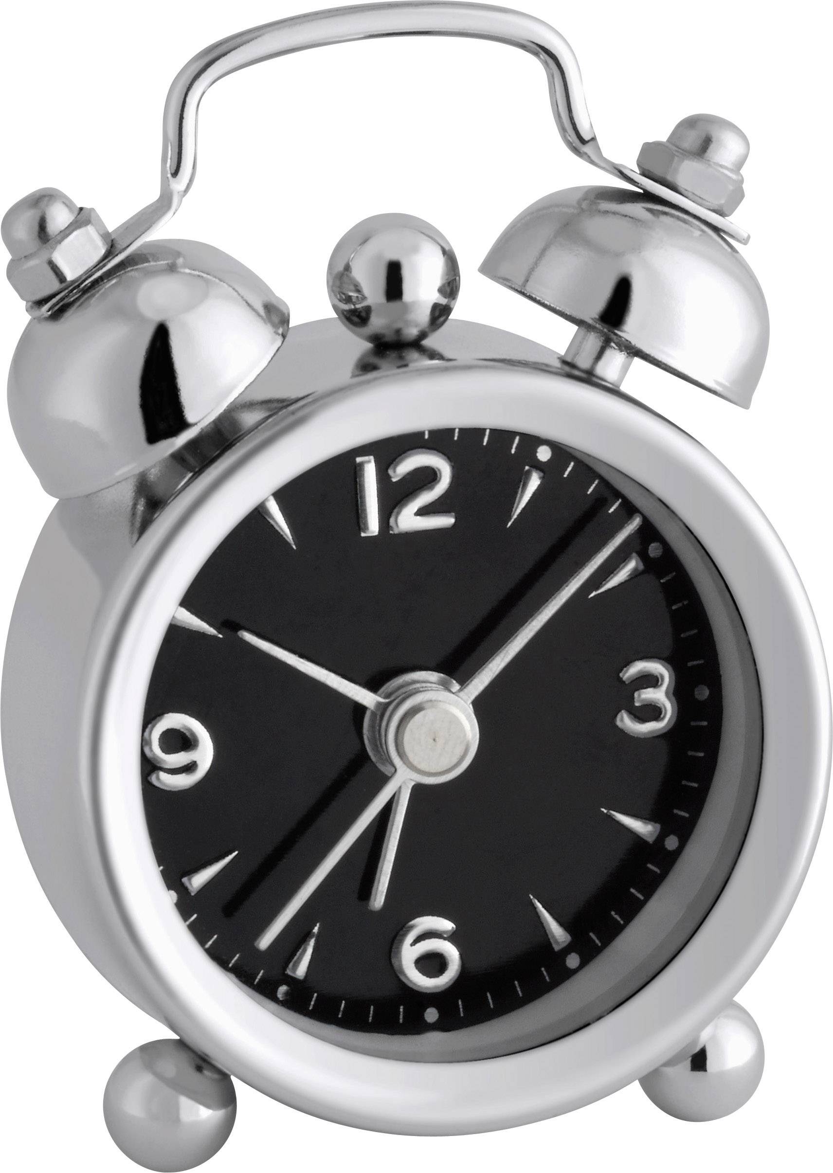 TFA Dostmann 60.1000.01 Quartz Alarm clock Chrome Alarm times 1