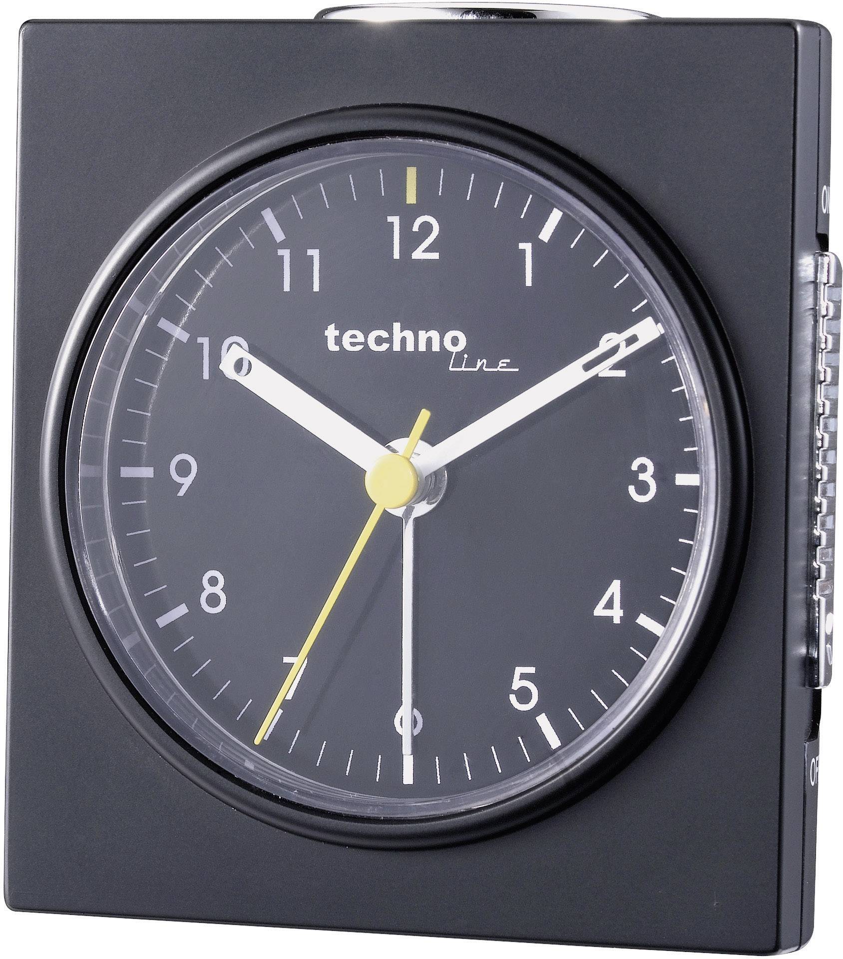 Techno Line Model Q schwarz Quartz Alarm clock Black (matt) Alarm times 1