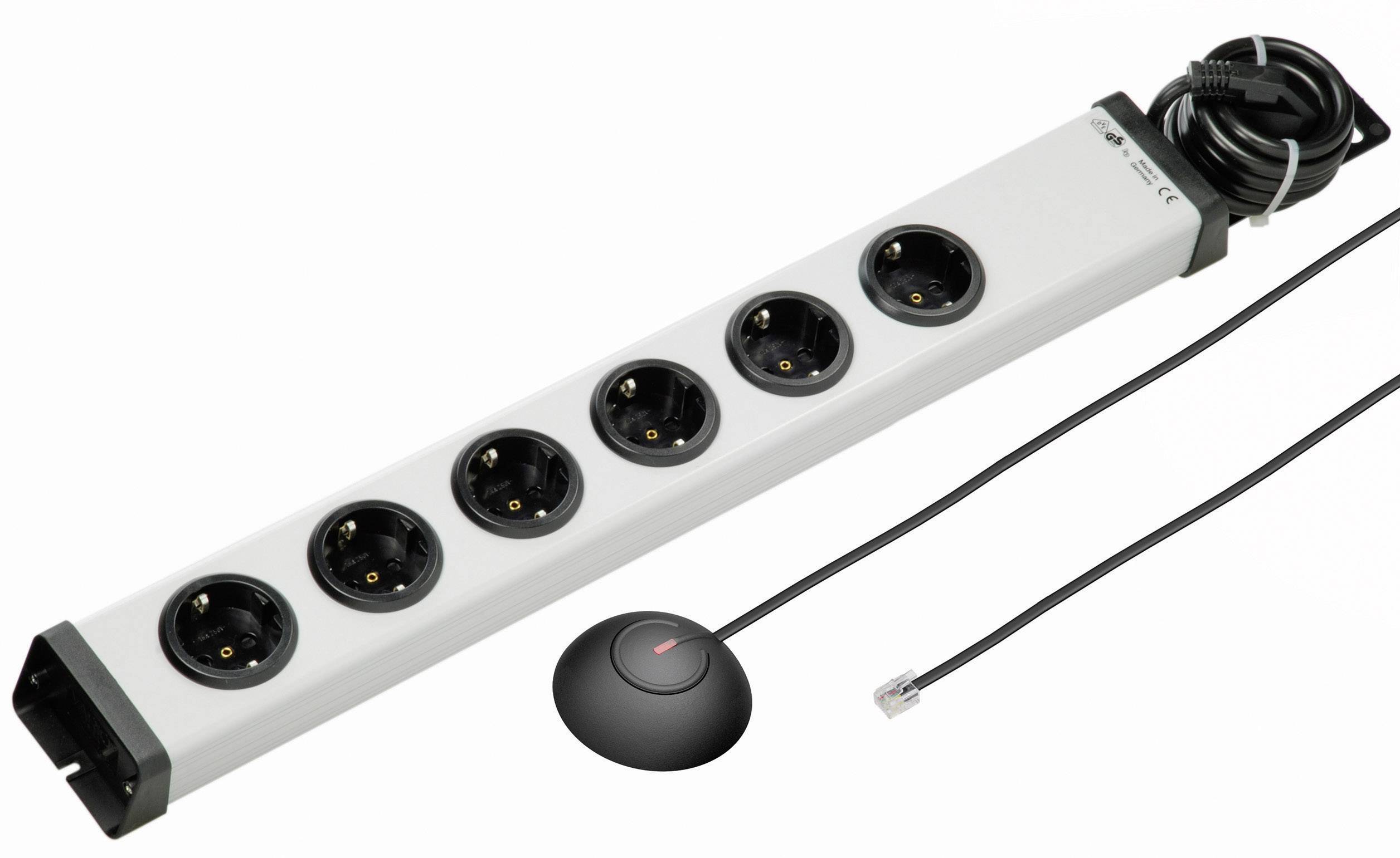 Ehmann 0200c00062381 Power strip (+ switch) 6x Grey PG connector 1 pc(s)
