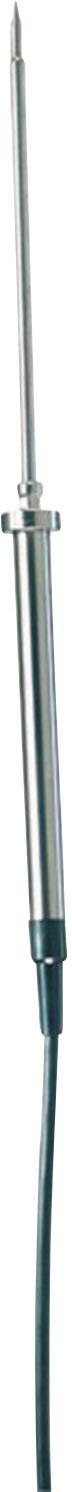 A metal soldering iron with a black cable and a pointed tip, suitable for delicate soldering work.