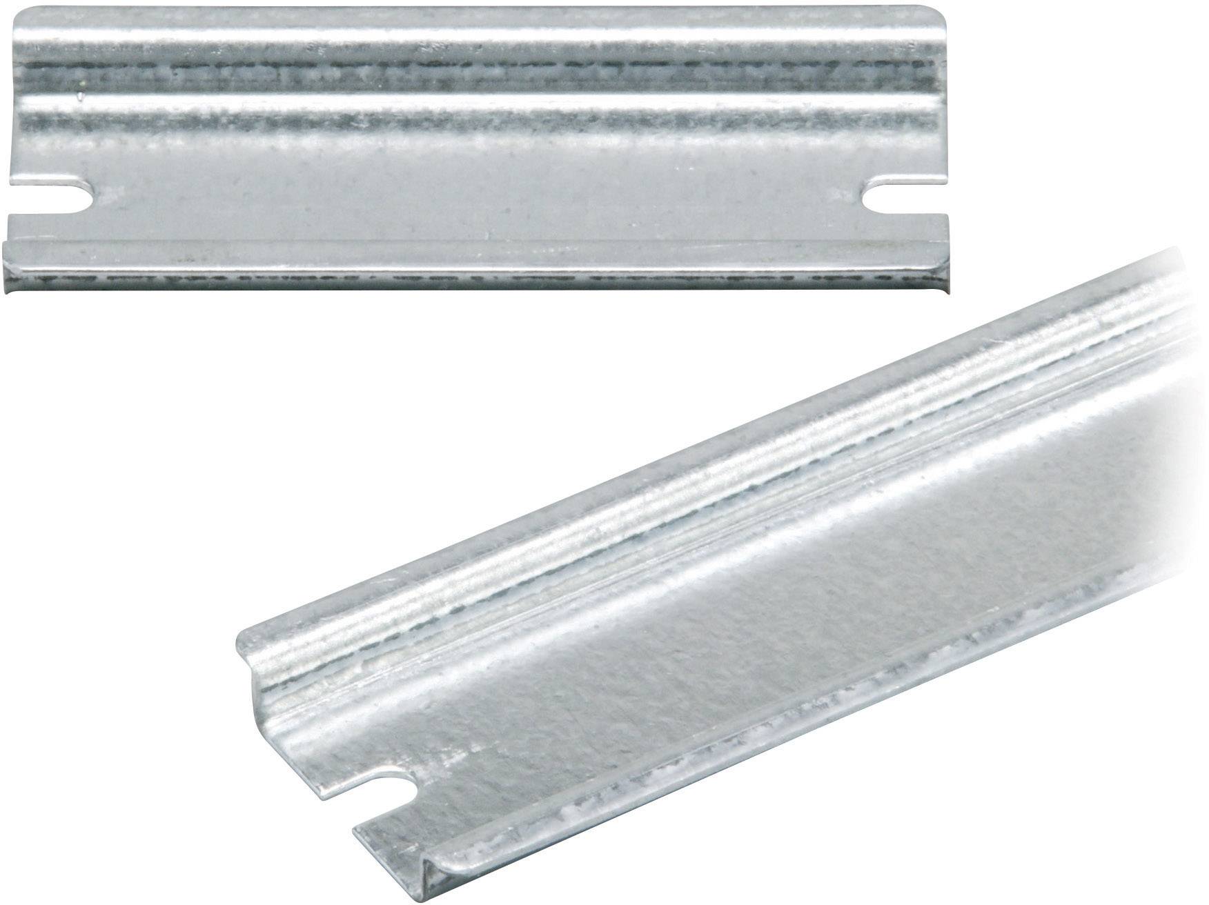 Two metal L-shaped profiles, shown side by side. They are silver-coloured, with smooth surfaces and rounded edges.