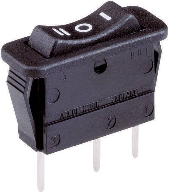 Arcolectric (Bulgin Ltd.) C1520 VB AAB Toggle switch C1520 VB AAB 250 V AC 16 A 1 x On/Off/On latch/0/latch
