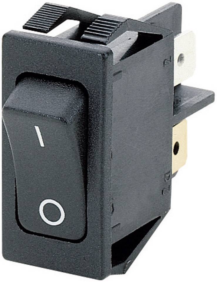 Black toggle switch in the 'off' position. Connector visible at the rear, suitable for electronic devices.