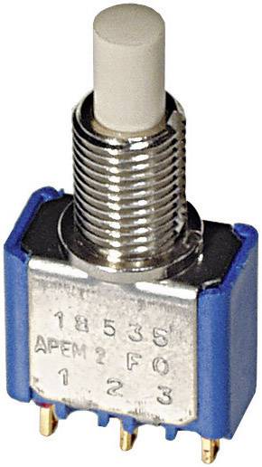 APEM 18545CD 18545CD Pushbutton 30 V DC 0.1 A 2 x On/(On) momentary 1 pc(s)