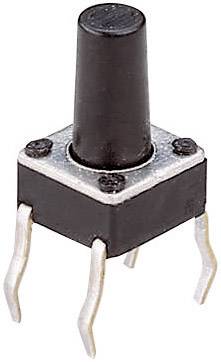 Weltron T604 T604 Pushbutton 24 V DC 0.05 A 1 x Off/(On) momentary (L x W x H) 6 x 6 x 9.5 mm
