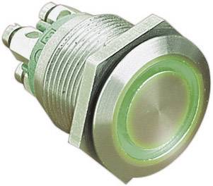Bulgin MPI002/TERM/GN MPI002/TERM/GN Tamper-proof pushbutton 24 V DC 0.05 A 1 x Off/(On) momentary Green (Ø x L) 22 mm x 31 mm