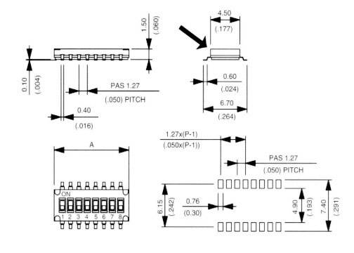APEM IKH0403000 DIP Switch SMD