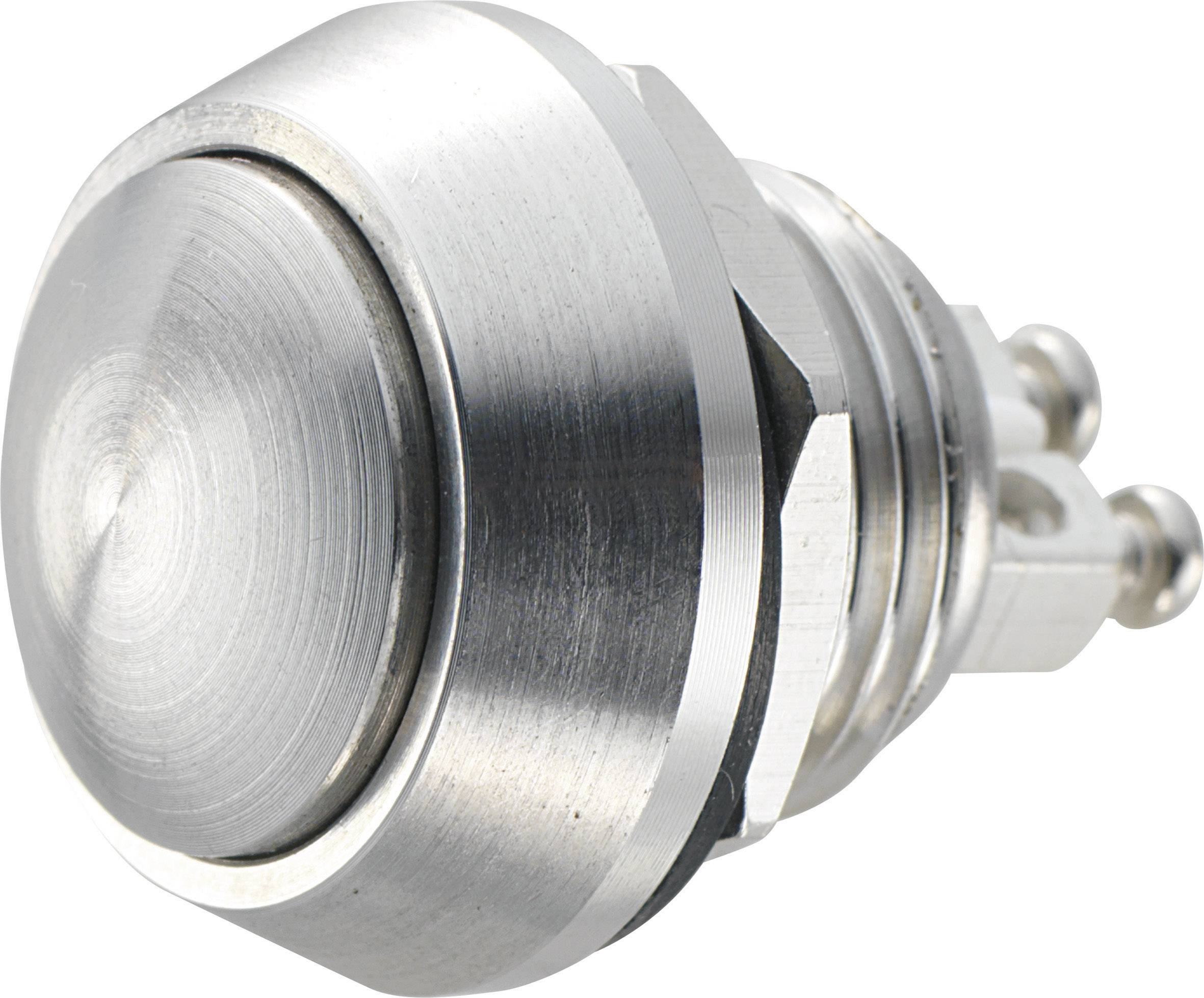 TRU COMPONENTS 701256 GQ12B-S Tamper-proof pushbutton 48 V DC 2 A 1 x Off/(On) momentary IP65 1 pc(s)