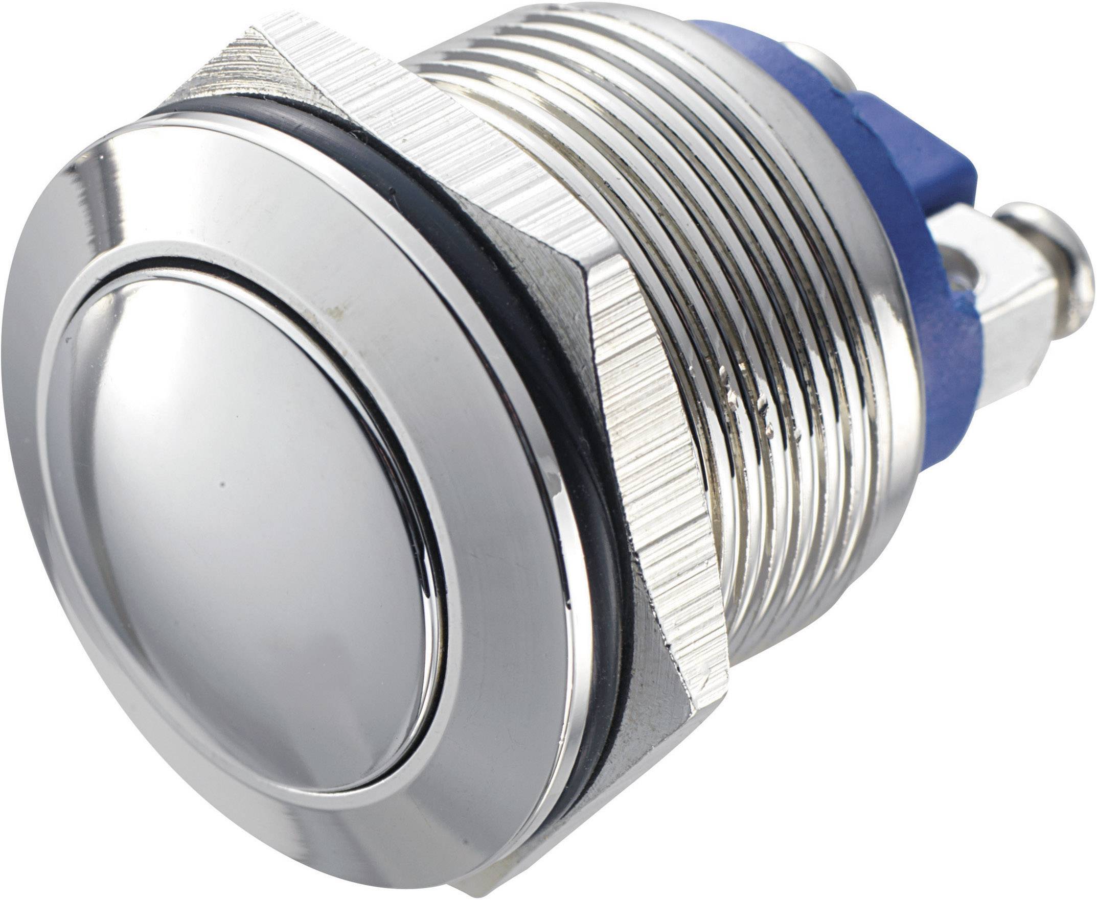 TRU COMPONENTS GQ 19B-N Tamper-proof pushbutton 48 V DC 2 A 1 x Off/(On) momentary IP65 1 pc(s)