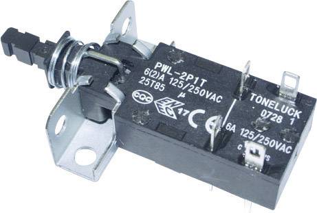 PWL-2P1TL-6SASHA PWL-2P1TL-6SASHA Power switch, Pushbutton switch 250 V AC 6 A 2 x Off/On latch 1 pc(s)