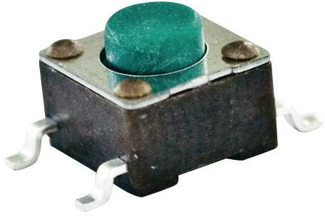 TE Connectivity 1977223-3 Pushbutton 24 V DC 0.05 A 1 x Off/(On) momentary (L x W x H) 6 x 6 x 4.3 mm