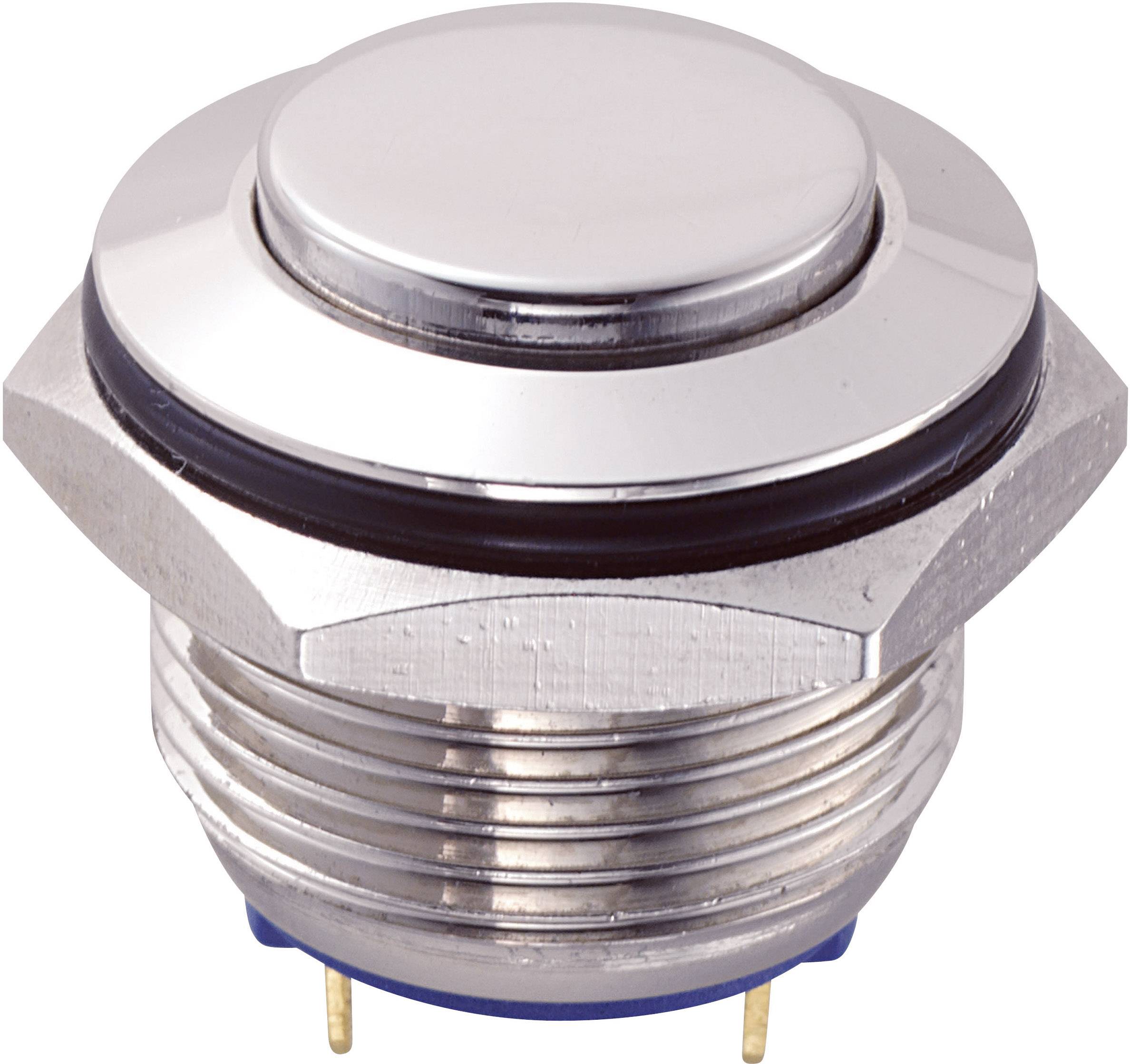TRU COMPONENTS 701829 GQ16H-10/J/N Tamper-proof pushbutton 48 V DC 2 A 1 x Off/(On) momentary 1 pc(s)