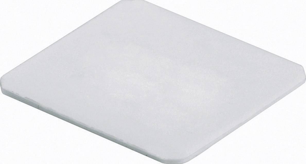 A white square tile pattern, slightly angled, against a neutral background.