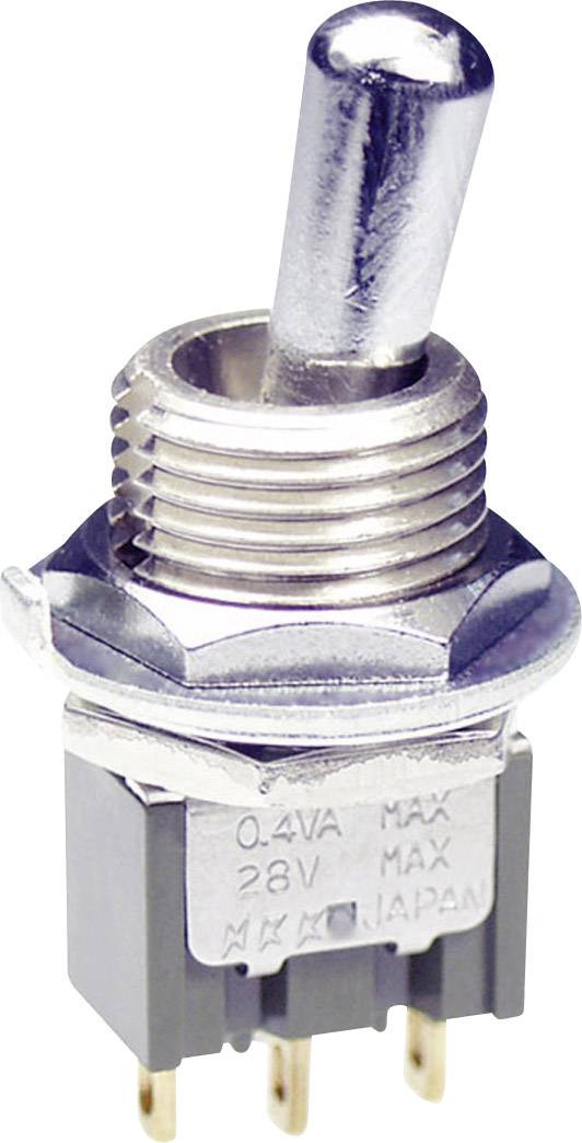 NKK Switches M2012LL4G01 M2012LL4G01 Toggle switch 28 V DC/AC 0.1 A 1 x On/On latch 1 pc(s)