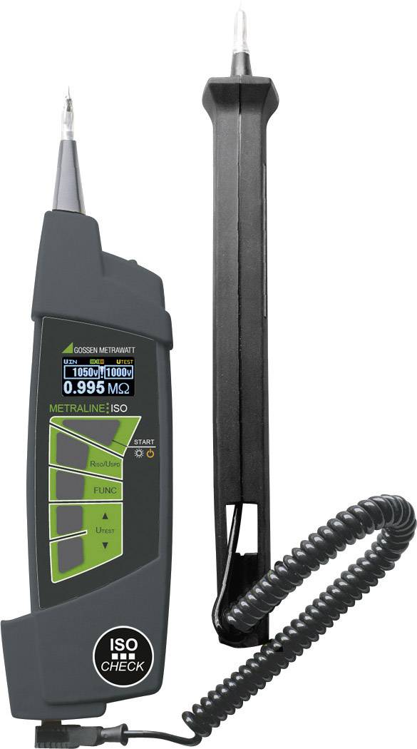 Gossen Metrawatt Metraline ISO CHECK Insulation tester 50 V, 100 V, 250 V, 500 V, 1000 V 1 GΩ