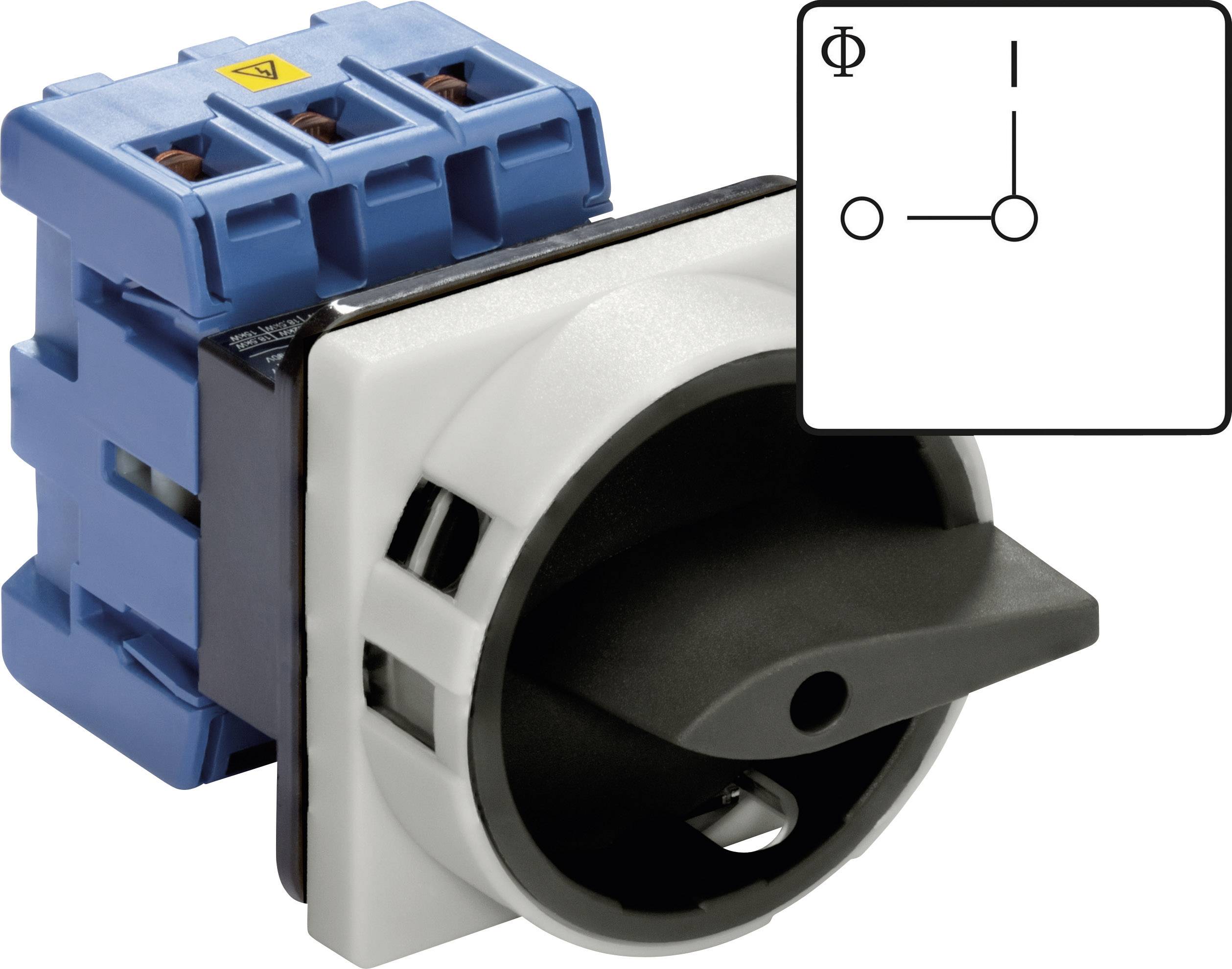 Kraus & Naimer KG10B.T103/01.E Isolator switch Lockable 20 A 1 x 90 ° Black 1 pc(s)