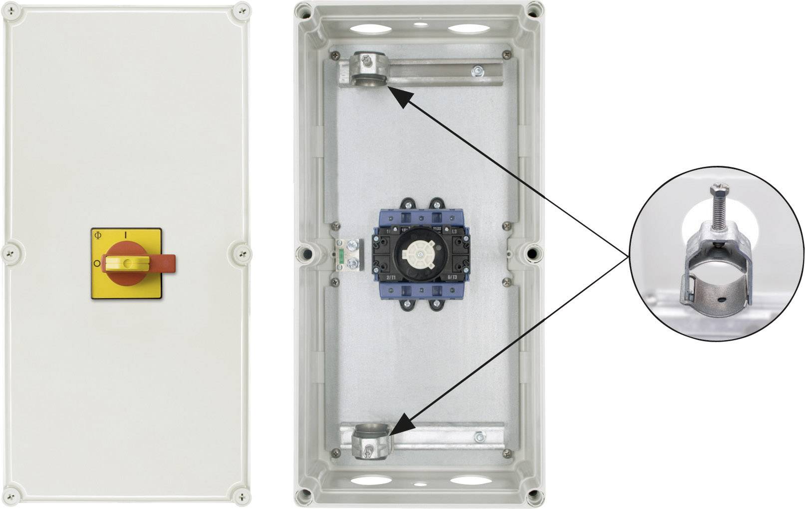 Kraus & Naimer KG160.T203/D-A077.STM Disconnector Lockable 1 x 90 ° Red, Yellow 1 pc(s)