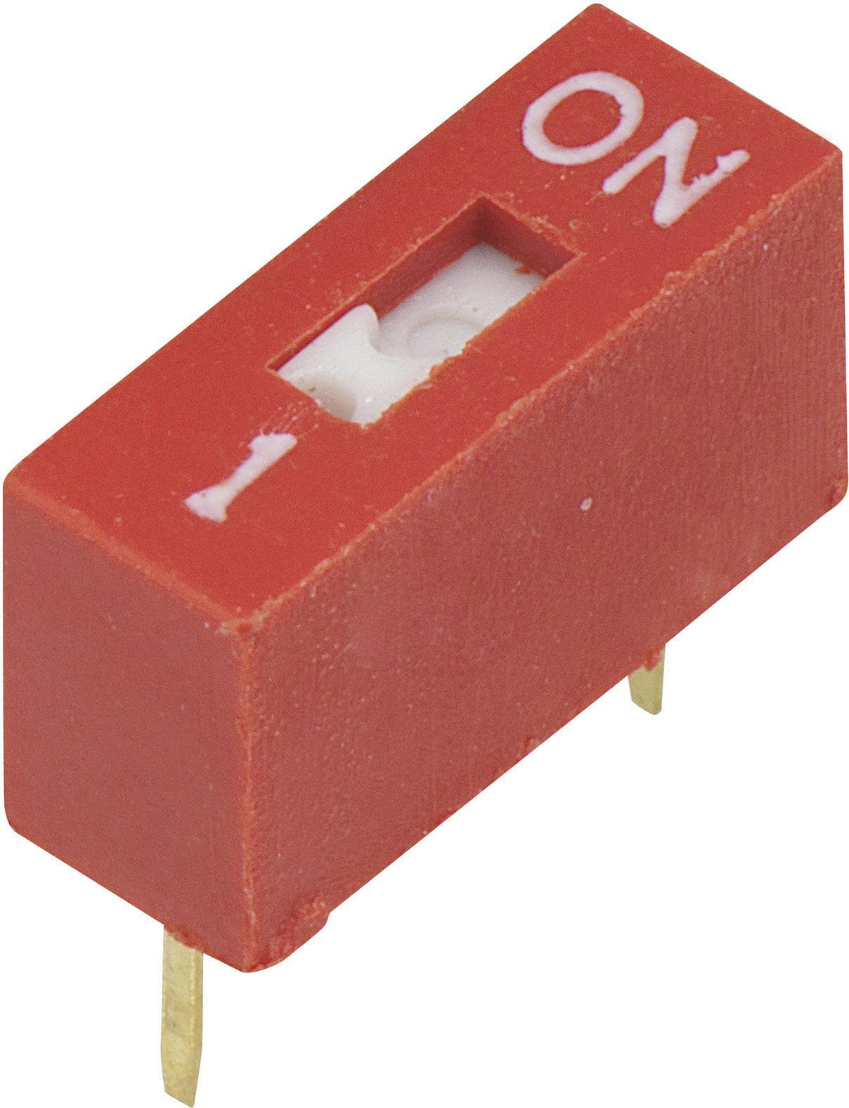 TRU COMPONENTS 704809 DSR-01 DIP switch Number of pins 1 Slide-type