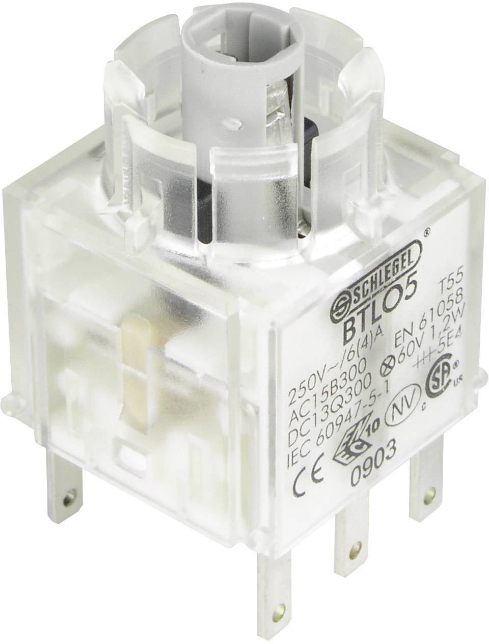Schlegel BTLO5 Contact + bulb holder 2 breakers momentary 250 V