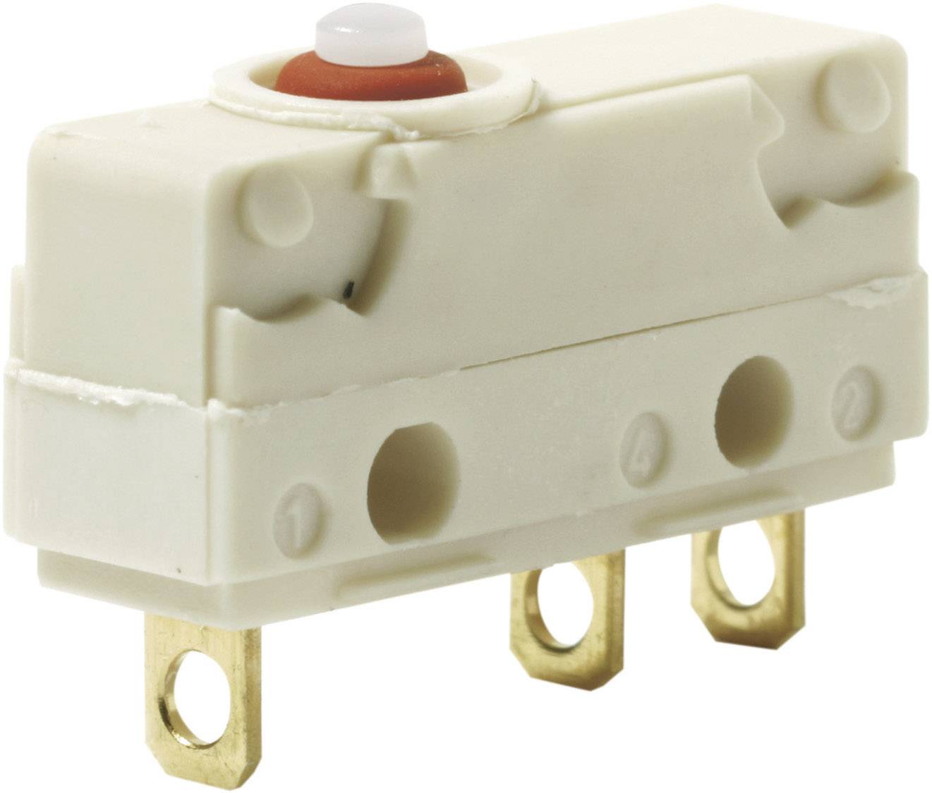 Saia V4NST9YCUL Microswitch V4NST9YCUL 250 V AC 5 A 1 x On/(On) IP67 momentary 1 pc(s)