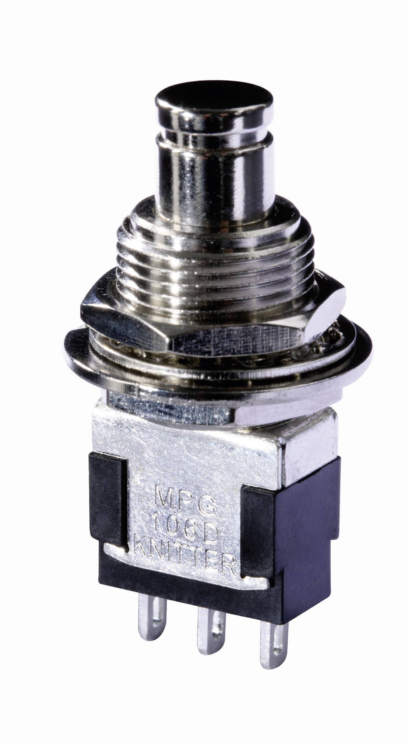 Knitter-Switch MPG 106F MPG 106F Pushbutton 250 V AC 3 A 1 x On/(Off) momentary 1 pc(s)