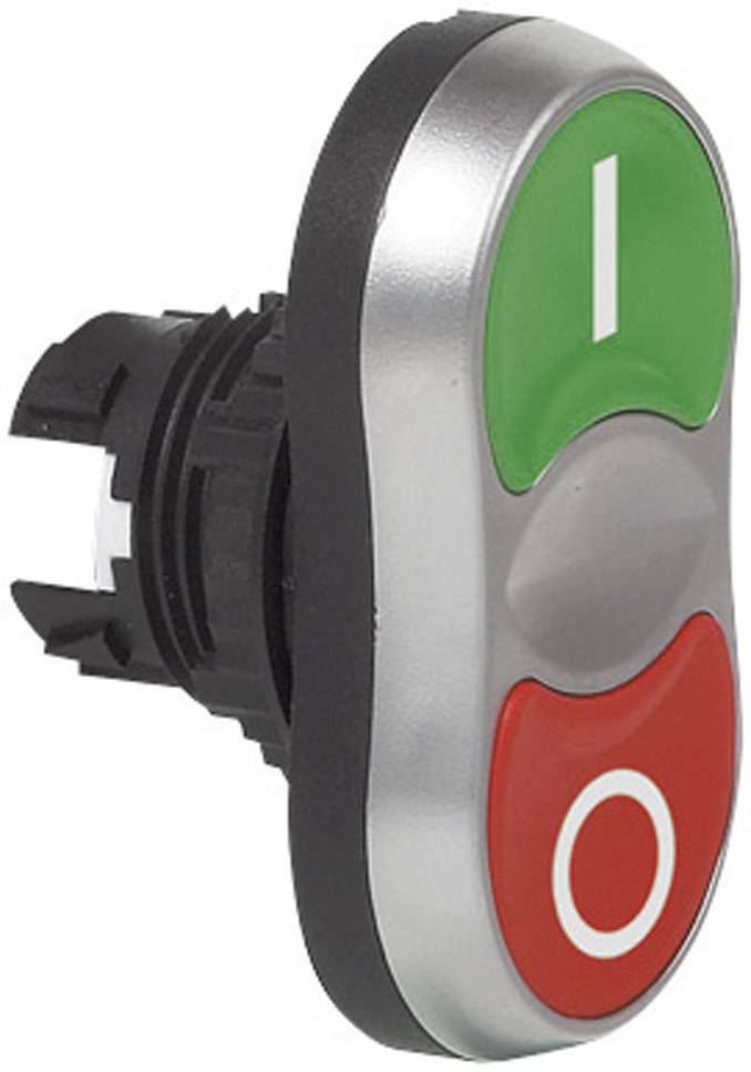 'An oval pressure switch with a green 